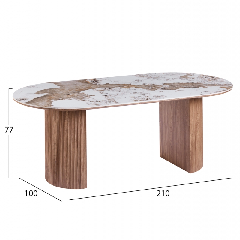 ΤΡΑΠΕΖΙ ΟΒΑΛ MARBLEX HM18428 ΚΕΡΑΜΙΚΟ TOP ΣΕ PANDORA--MDF ΠΟΔΙΑ 210x100x77Υεκ ΤΡΑΠΕΖΙ ΟΒΑΛ MARBLEX HM18428 ΚΕΡΑΜΙΚΟ TOP ΣΕ PANDORA--MDF ΠΟΔΙΑ 210x100x77Υεκ