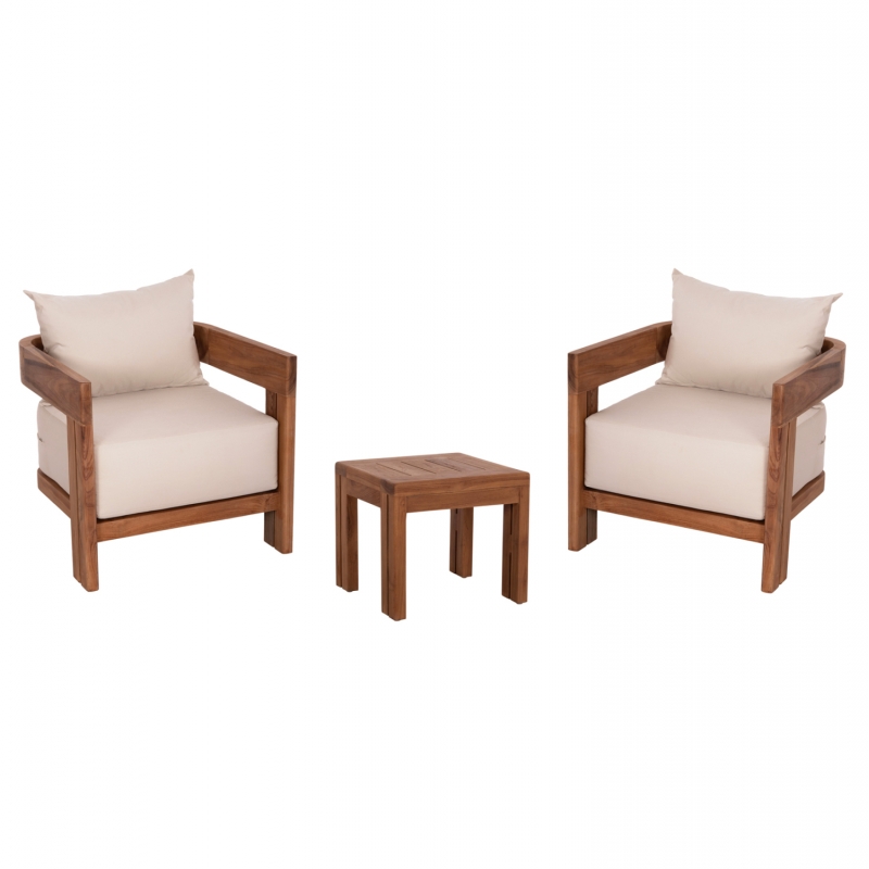 LOUNGE ΣΕΤ KIOTO HM10960 ΤΡΑΠΕΖΑΚΙ & 2 ΠΟΛΥΘΡΟΝΕΣ--ΞΥΛΟ TEAK--ΜΠΕΖ ΜΑΞΙΛΑΡΙΑ LOUNGE ΣΕΤ KIOTO HM10960 ΤΡΑΠΕΖΑΚΙ & 2 ΠΟΛΥΘΡΟΝΕΣ--ΞΥΛΟ TEAK--ΜΠΕΖ ΜΑΞΙΛΑΡΙΑ