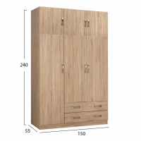 ΝΤΟΥΛΑΠΑ 3ΦΥΛΛΗ ΜΕ ΠΑΤΑΡΙ CARLY HM10891.02 ΜΕΛΑΜΙΝΗ ΣΕ SONAMA 150X55Χ240Υεκ. ΝΤΟΥΛΑΠΑ 3ΦΥΛΛΗ ΜΕ ΠΑΤΑΡΙ CARLY HM10891.02 ΜΕΛΑΜΙΝΗ ΣΕ SONAMA 150X55Χ240Υεκ.