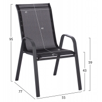 ΣΕΤ ΤΡΑΠΕΖΑΡΙΑΣ 5ΤΜΧ ADAM HM10897.03 ΤΡΑΠΕΖΙ 110x60εκ & 4 ΠΟΛΥΘΡΟΝΕΣ--ΜΑΥΡΟ ΣΕΤ ΤΡΑΠΕΖΑΡΙΑΣ 5ΤΜΧ ADAM HM10897.03 ΤΡΑΠΕΖΙ 110x60εκ & 4 ΠΟΛΥΘΡΟΝΕΣ--ΜΑΥΡΟ