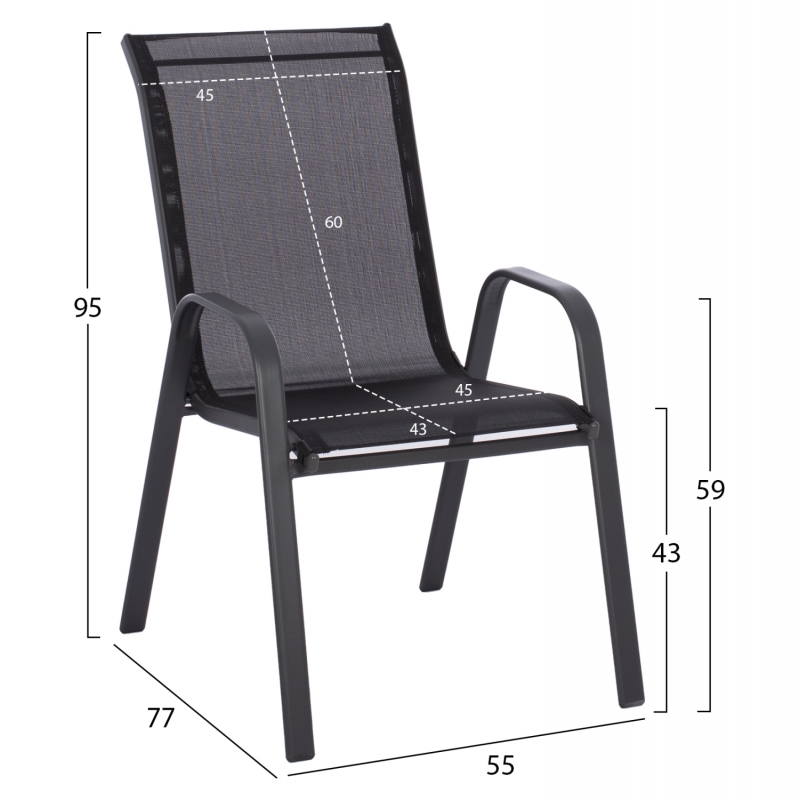 ΣΕΤ ΤΡΑΠΕΖΑΡΙΑΣ 5ΤΜΧ ADAM HM10897.03 ΤΡΑΠΕΖΙ 110x60εκ & 4 ΠΟΛΥΘΡΟΝΕΣ--ΜΑΥΡΟ ΣΕΤ ΤΡΑΠΕΖΑΡΙΑΣ 5ΤΜΧ ADAM HM10897.03 ΤΡΑΠΕΖΙ 110x60εκ & 4 ΠΟΛΥΘΡΟΝΕΣ--ΜΑΥΡΟ