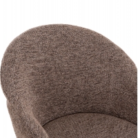 ΣΕΤ ΤΡΑΠΕΖΑΡΙΑΣ 7ΤΜΧ MANDY HM10957.03 MDF TOP--ΥΦΑΣΜΑ TAUPE & ΜΕΤΑΛ.ΠΟΔΙΑ