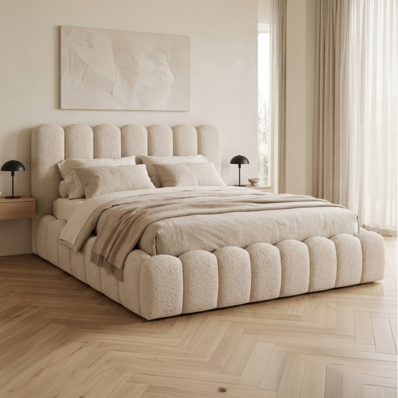 ΚΡΕΒΑΤΙ ΔΙΠΛΟ MARIUS HM759.03 ΜΠΕΖ CHENILLE ΥΦΑΣΜΑ-- ΓΙΑ ΣΤΡΩΜΑ 160x200εκ ΚΡΕΒΑΤΙ ΔΙΠΛΟ MARIUS HM759.03 ΜΠΕΖ CHENILLE ΥΦΑΣΜΑ-- ΓΙΑ ΣΤΡΩΜΑ 160x200εκ
