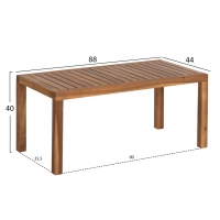 LOUNGE ΣΕΤ ΕΞ.ΧΩΡΟΥ 3ΤΜΧ FORNEL HM10988 ΞΥΛΟ ΑΚΑΚΙΑΣ ΣΕ ΦΥΣΙΚΟ