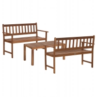 LOUNGE ΣΕΤ ΕΞ.ΧΩΡΟΥ 3ΤΜΧ FORNEL HM10988 ΞΥΛΟ ΑΚΑΚΙΑΣ ΣΕ ΦΥΣΙΚΟ