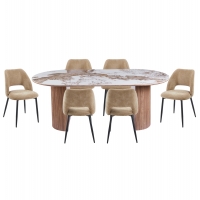 ΣΕΤ ΤΡΑΠΕΖΑΡΙΑΣ 7ΤΜΧ MARBLEX HM11391 ΚΕΡΑΜΙΚΟ TOP PANDORA--ΚΑΡΕΚΛΕΣ ΜΕ ΥΦΑΣΜΑ TAUPE ΣΕΤ ΤΡΑΠΕΖΑΡΙΑΣ 7ΤΜΧ MARBLEX HM11391 ΚΕΡΑΜΙΚΟ TOP PANDORA--ΚΑΡΕΚΛΕΣ ΜΕ ΥΦΑΣΜΑ TAUPE