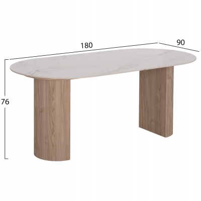 ΤΡΑΠΕΖΙ ΤΡΑΠΕΖΑΡΙΑΣ MELLOW HM18416 MDF ΠΟΔΙΑ ΣΕ ΦΥΣΙΚΟ--ΚΕΡΑΜΙΚΟ TOP 180x90x76Υεκ. ΤΡΑΠΕΖΙ ΤΡΑΠΕΖΑΡΙΑΣ MELLOW HM18416 MDF ΠΟΔΙΑ ΣΕ ΦΥΣΙΚΟ--ΚΕΡΑΜΙΚΟ TOP 180x90x76Υεκ.