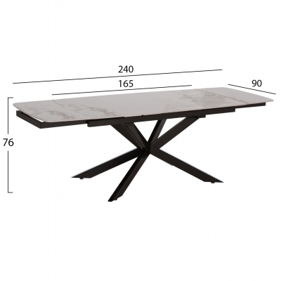 ΤΡΑΠΕΖΙ ΕΠΕΚΤΕΙΝΟΜΕΝΟ AIRA HM18411 ΚΕΡΑΜΙΚΟ TOP ΣΕ ΛΕΥΚΟ/ΚΑΦΕ ΜΑΡΜΑΡΟ 165/240x90x76Υεκ ΤΡΑΠΕΖΙ ΕΠΕΚΤΕΙΝΟΜΕΝΟ AIRA HM18411 ΚΕΡΑΜΙΚΟ TOP ΣΕ ΛΕΥΚΟ/ΚΑΦΕ ΜΑΡΜΑΡΟ 165/240x90x76Υεκ