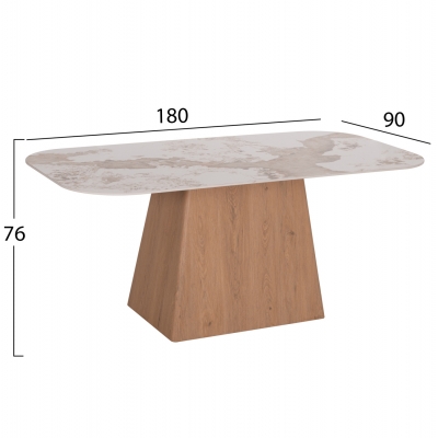 ΤΡΑΠΕΖΙ ΤΡΑΠΕΖΑΡΙΑΣ NORDU HM18414 MDF ΒΑΣΗ ΣΕ ΦΥΣΙΚΟ--ΚΕΡΑΜΙΚΟ TOP 180x90x76Υεκ. ΤΡΑΠΕΖΙ ΤΡΑΠΕΖΑΡΙΑΣ NORDU HM18414 MDF ΒΑΣΗ ΣΕ ΦΥΣΙΚΟ--ΚΕΡΑΜΙΚΟ TOP 180x90x76Υεκ.