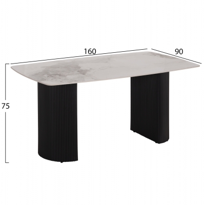 ΤΡΑΠΕΖΙ ΤΡΑΠΕΖΑΡΙΑΣ MINAO HM18418 MDF ΠΟΔΙΑ ΣΕ ΣΚΟΥΡΟ ΓΚΡΙ--ΚΕΡΑΜΙΚΟ TOP 160x90x75Υεκ ΤΡΑΠΕΖΙ ΤΡΑΠΕΖΑΡΙΑΣ MINAO HM18418 MDF ΠΟΔΙΑ ΣΕ ΣΚΟΥΡΟ ΓΚΡΙ--ΚΕΡΑΜΙΚΟ TOP 160x90x75Υεκ