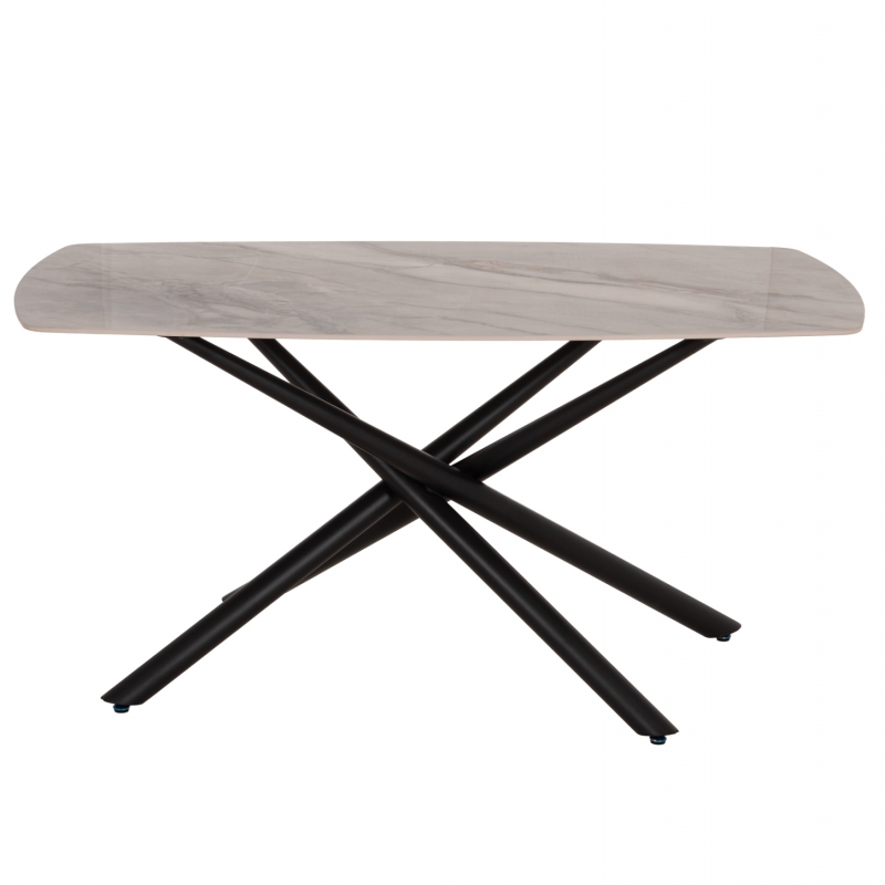 ΤΡΑΠΕΖΙ ΤΡΑΠΕΖΑΡΙΑΣ ISKA HM18420 ΚΕΡΑΜΙΚΟ TOP ΣΕ ΛΕΥΚΟ/ΚΑΦΕ ΜΑΡΜΑΡΟ 160x90x79Υεκ