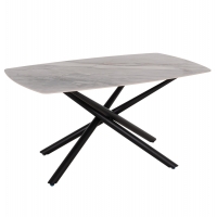 ΤΡΑΠΕΖΙ ΤΡΑΠΕΖΑΡΙΑΣ ISKA HM18420 ΚΕΡΑΜΙΚΟ TOP ΣΕ ΛΕΥΚΟ/ΚΑΦΕ ΜΑΡΜΑΡΟ 160x90x79Υεκ