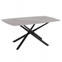 ΤΡΑΠΕΖΙ ΤΡΑΠΕΖΑΡΙΑΣ ISKA HM18423 ΚΕΡΑΜΙΚΟ TOP ΣΕ ΛΕΥΚΟ/ΚΑΦΕ ΜΑΡΜΑΡΟ 178x89x79Υεκ