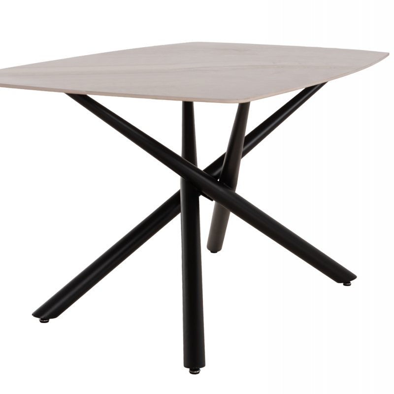 ΤΡΑΠΕΖΙ ΤΡΑΠΕΖΑΡΙΑΣ ISKA HM18423 ΚΕΡΑΜΙΚΟ TOP ΣΕ ΛΕΥΚΟ/ΚΑΦΕ ΜΑΡΜΑΡΟ 178x89x79Υεκ