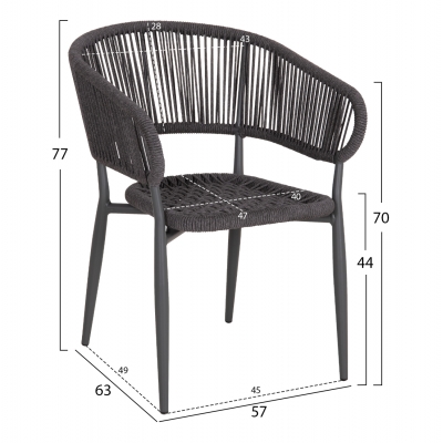 ΠΟΛΥΘΡΟΝΑ ΑΛΟΥΜΙΝΙΟΥ EULO HM5783.21 ΓΚΡΙ-TWISTED RATTAN ΓΚΡΙ 57x63x77Υεκ. ΠΟΛΥΘΡΟΝΑ ΑΛΟΥΜΙΝΙΟΥ EULO HM5783.21 ΓΚΡΙ-TWISTED RATTAN ΓΚΡΙ 57x63x77Υεκ.