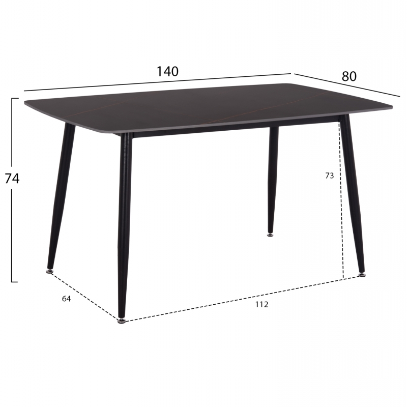 ΣΕΤ ΤΡΑΠΕΖΑΡΙΑΣ 5ΤΜΧ RAVEN HM12116.03 ΚΕΡΑΜΙΚΟ TOP ΜΑΥΡΟ ΜΑΡΜΑΡΟ--ΜΑΥΡΟ ΒΕΛΟΥΔΟ