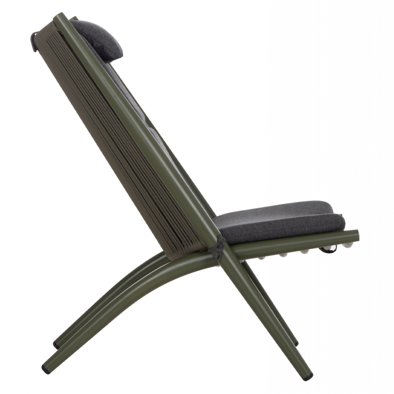 ΠΟΛΥΘΡΟΝΑ RELAX REMUS HM6642.07 ΑΛΟΥΜΙΝΙΟ & ΣΧΟΙΝΙ OLEFIN ΣΕ OLIVE GREEN 63x87x94Υεκ