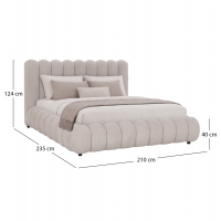ΚΡΕΒΑΤΙ ΥΠΕΡΔΙΠΛΟ BUBBLE SM758.03 ΜΠΕΖ CHENILLE ΥΦΑΣΜΑ ΓΙΑ ΣΤΡΩΜΑ 180x200εκ ΚΡΕΒΑΤΙ ΥΠΕΡΔΙΠΛΟ BUBBLE SM758.03 ΜΠΕΖ CHENILLE ΥΦΑΣΜΑ ΓΙΑ ΣΤΡΩΜΑ 180x200εκ