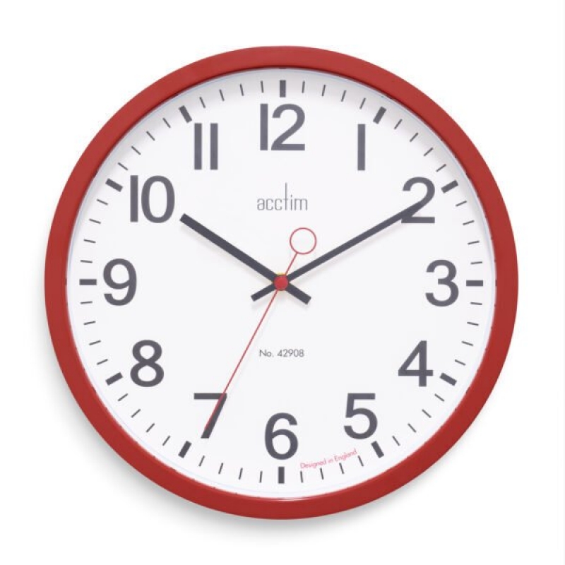 Acctim - Ρολόι Τοίχου 35cm Kempston Red