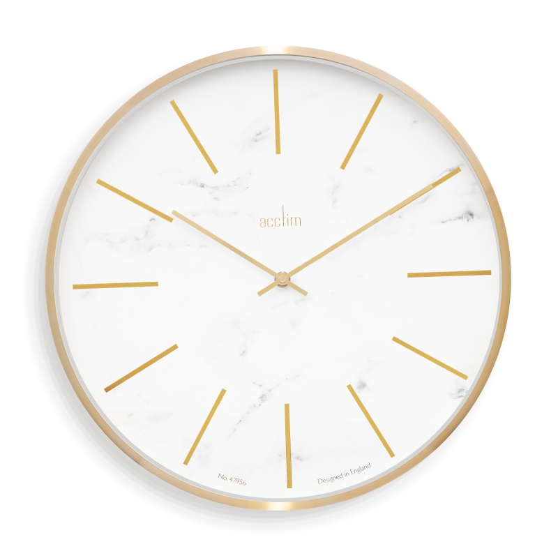 Acctim - Ρολόι Τοίχου 50cm Luxe Marble/Brass