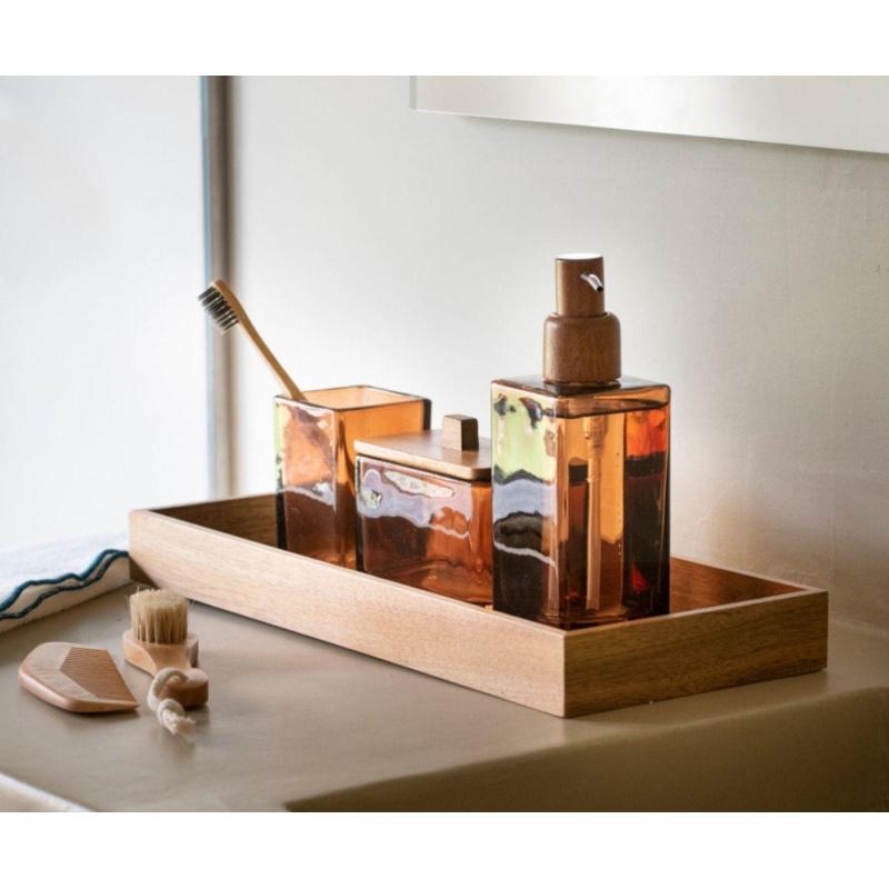 Andrea House - Ποτηράκι Για Οδοντόβουρτσες Brown Glass Andrea House - Ποτηράκι Για Οδοντόβουρτσες Brown Glass