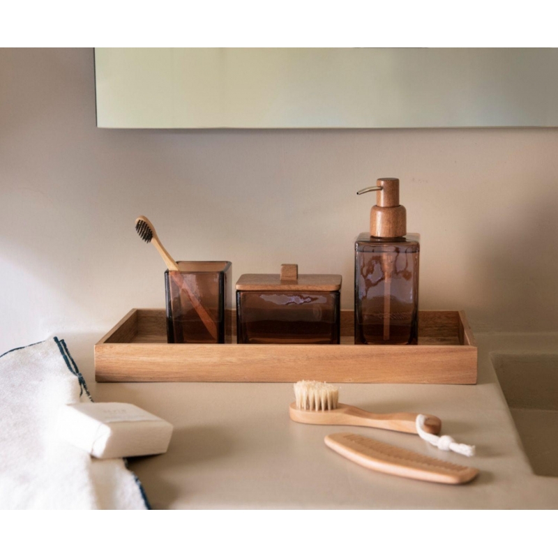 Andrea House - Ποτηράκι Για Οδοντόβουρτσες Brown Glass Andrea House - Ποτηράκι Για Οδοντόβουρτσες Brown Glass