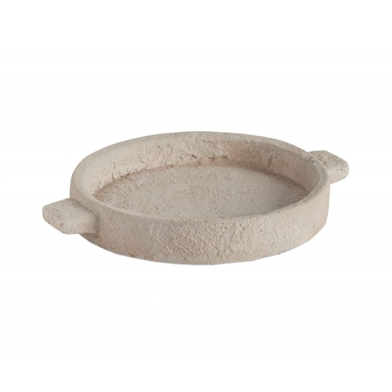 Andrea House - Στρογγυλός Διακοσμητικός Δίσκος Cement D20cm