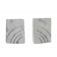 Andrea House - White Marble Bookends Andrea House - White Marble Bookends