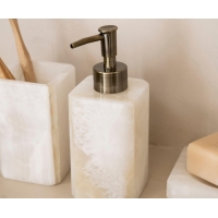 Andrea House - Μαρμάρινη Αντλία Για Σαπούνι White/Beige Marble Andrea House - Μαρμάρινη Αντλία Για Σαπούνι White/Beige Marble