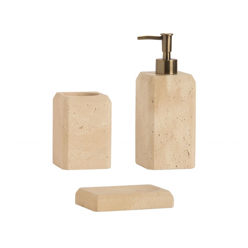 Andrea House - Μαρμάρινο Ποτηράκι Για Οδοντόβουρτσες Travertine Marble