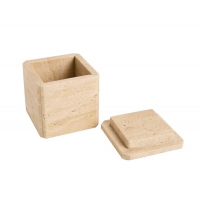 Andrea House - Μαρμάρινο Κουτί Μπάνιου Με Καπάκι Travertine Marble