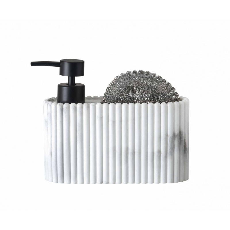 Andrea House - Αντλία Για Σαπούνι Κουζίνας Stripes White Marble Effect Andrea House - Αντλία Για Σαπούνι Κουζίνας Stripes White Marble Effect