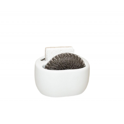 Andrea House - Βάση Για Σφουγγαράκια Κουζίνας Ceramic White