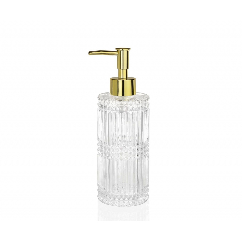 Andrea House - Αντλία Για Σαπούνι Diamond Glass Golden