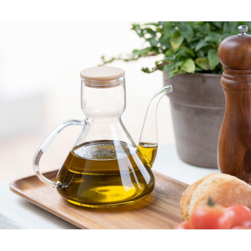 Andrea House - Δοχείο Λαδιού Με Καπάκι Bamboo 0,5L Andrea House - Δοχείο Λαδιού Με Καπάκι Bamboo 0,5L