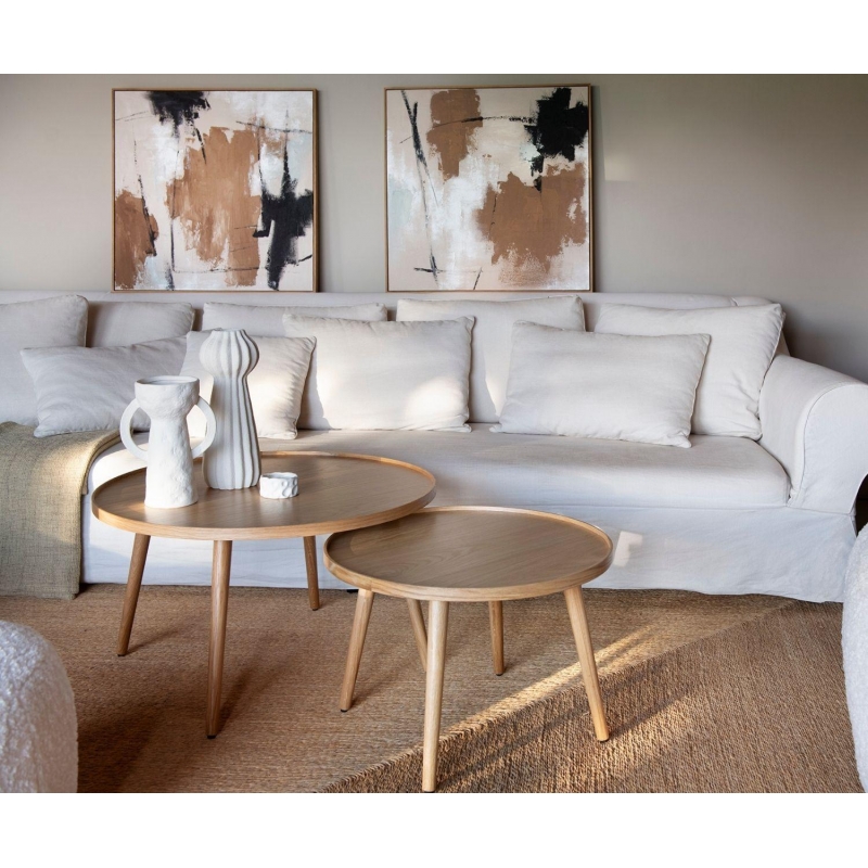 Andrea House - Δρύινο Coffee Table Ø80cm Andrea House - Δρύινο Coffee Table Ø80cm