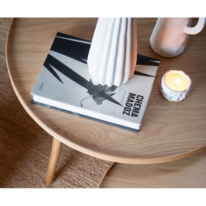 Andrea House - Δρύινο Coffee Table Ø80cm Andrea House - Δρύινο Coffee Table Ø80cm