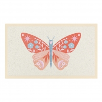 Artsy Mats - Χαλάκι Εισόδου Orange Flower Butterfly 70x40cm Artsy Mats - Χαλάκι Εισόδου Orange Flower Butterfly 70x40cm