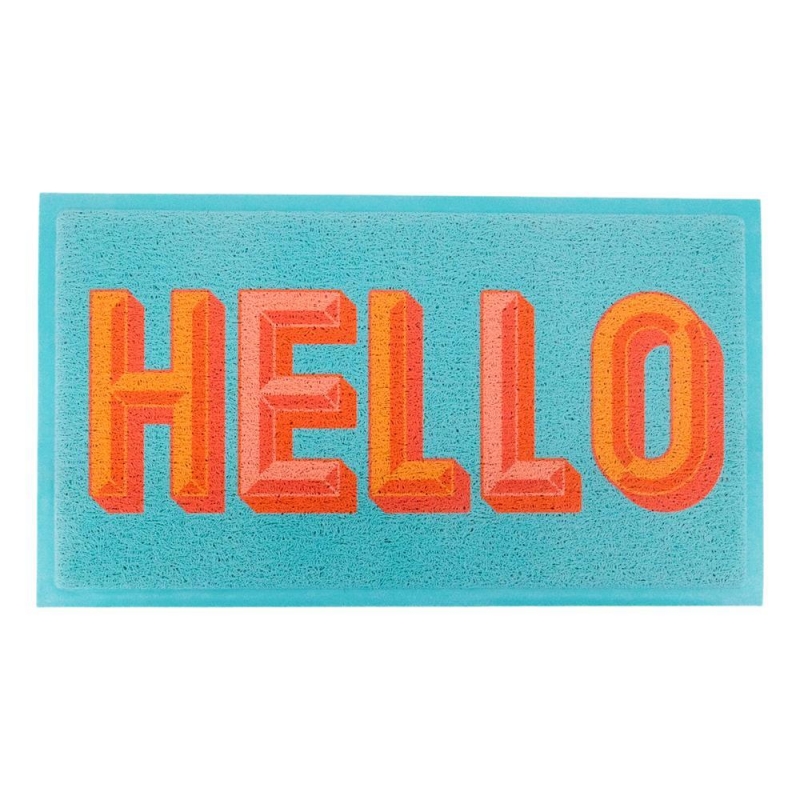 Artsy Mats - Χαλάκι Εισόδου Blue Hello 70x40cm Artsy Mats - Χαλάκι Εισόδου Blue Hello 70x40cm