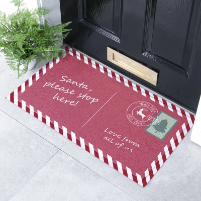 Artsy Mats - Χαλάκι Εισόδου Santa Stop Here 70x40cm Artsy Mats - Χαλάκι Εισόδου Santa Stop Here 70x40cm