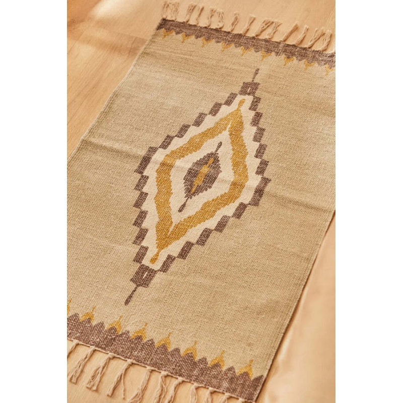 Calma House - Βαμβακερό Χαλί Solrac Mustard 90x150cm