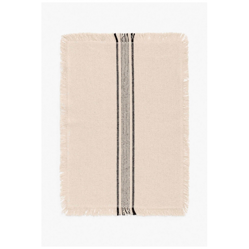 Calma House - Βαμβακερό Σουπλά Capri Black 35x50cm Calma House - Βαμβακερό Σουπλά Capri Black 35x50cm