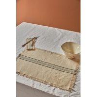 Calma House - Βαμβακερό Σουπλά Capri Black 35x50cm Calma House - Βαμβακερό Σουπλά Capri Black 35x50cm