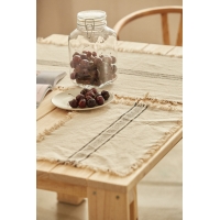 Calma House - Βαμβακερό Σουπλά Capri Black 35x50cm Calma House - Βαμβακερό Σουπλά Capri Black 35x50cm