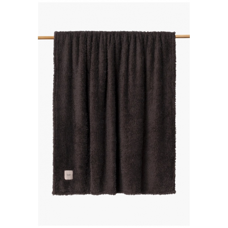 Calma House - Μαλακό Κουβερτάκι Tedy Black 120x180cm