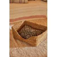 Calma House - Κρεβατάκι Για Κατοικίδια Με Μαξιλάρι Braid Natural 87x58cm Calma House - Κρεβατάκι Για Κατοικίδια Με Μαξιλάρι Braid Natural 87x58cm
