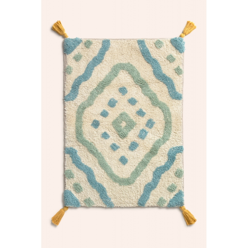 Calma House - Βαμβακερό Πατάκι Μπάνιου Turk Turquoise 50x70cm