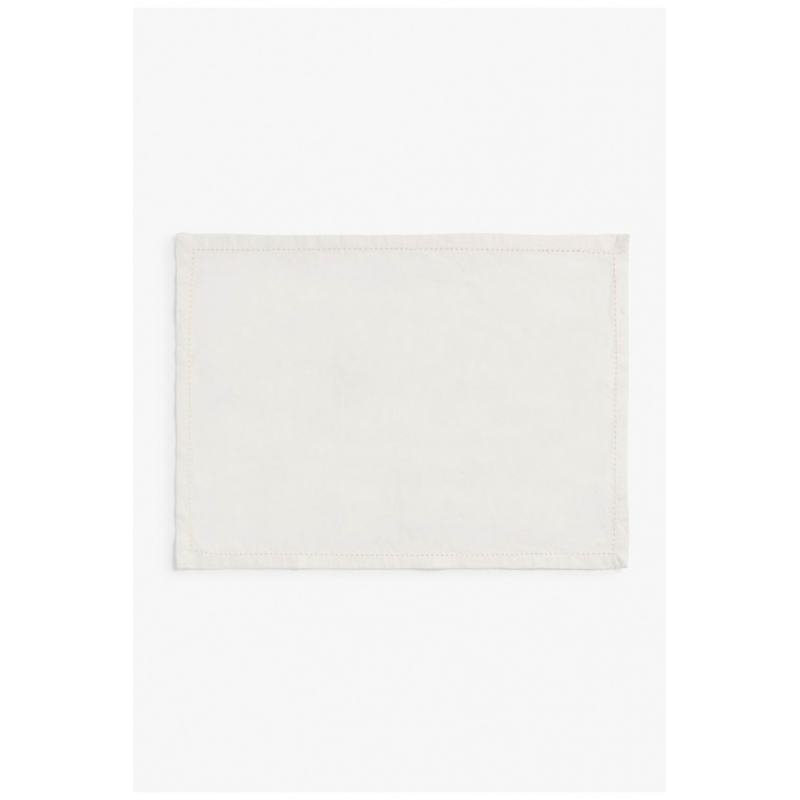 Calma House - Βαμβακερό Σουπλά Aruba 35x50cm White