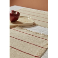 Calma House - Βαμβακερό Σουπλά Ploma Red 35x50cm