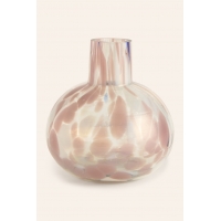 Calma House - Στρογγυλό Γυάλινο Βάζο Beira Pink 10cm Calma House - Στρογγυλό Γυάλινο Βάζο Beira Pink 10cm
